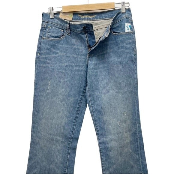 NWT Old Navy Sweetheart Bootcut Jeans Light Wash Size 6 Long Deadstock Y2K 2000s - Picture 6 of 14